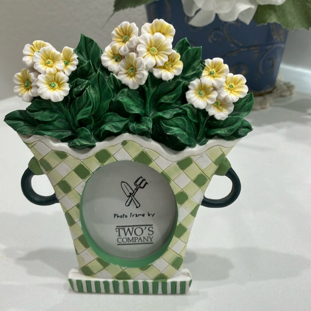 Two’s Company Small Floral Photo Frame